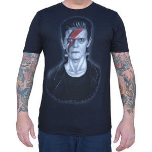 Frank of the Dust Frankenstein David Bowie Custom Art Black Tee S-M-L-XL-2XL NWT